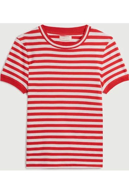Symi Tee in Cotton Jersey Red Suzie Kondi