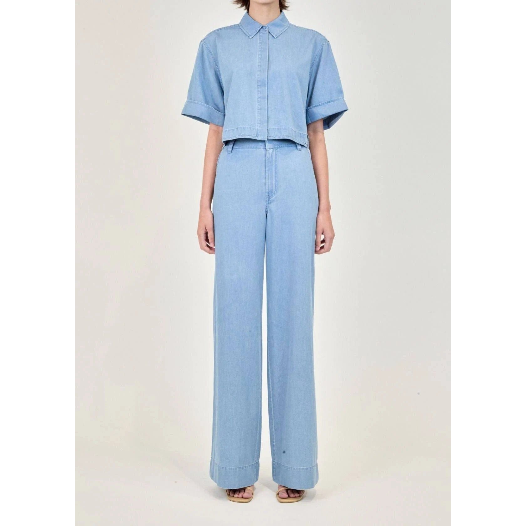 Simkhai Coralina Wide Leg Pant Stratus