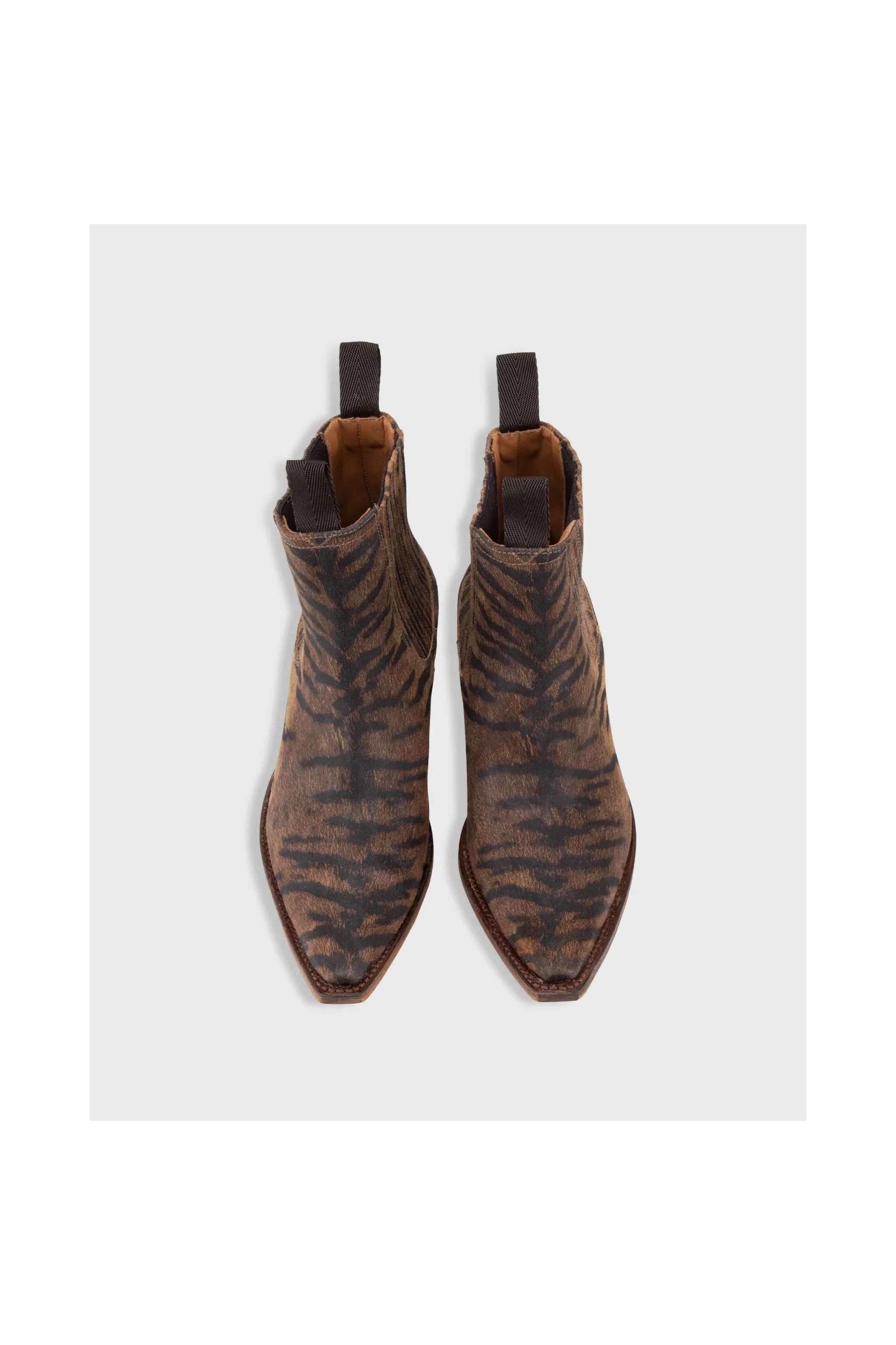 Short Cowboy Boot Brown Tiger - Primm'sShort Cowboy Boot Brown TigerMashburn