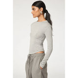 Line by K Simon Top Heather Grey