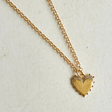 Small Heart of Gold Necklace - 18" Mini Belcher - Primm'sSmall Heart of Gold Necklace - 18" Mini BelcherHart