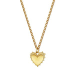 Small Heart of Gold Necklace - 18" Mini Belcher - Primm'sSmall Heart of Gold Necklace - 18" Mini BelcherHart