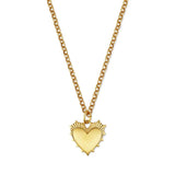 Small Heart of Gold Necklace - 18" Mini Belcher - Primm'sSmall Heart of Gold Necklace - 18" Mini BelcherHart