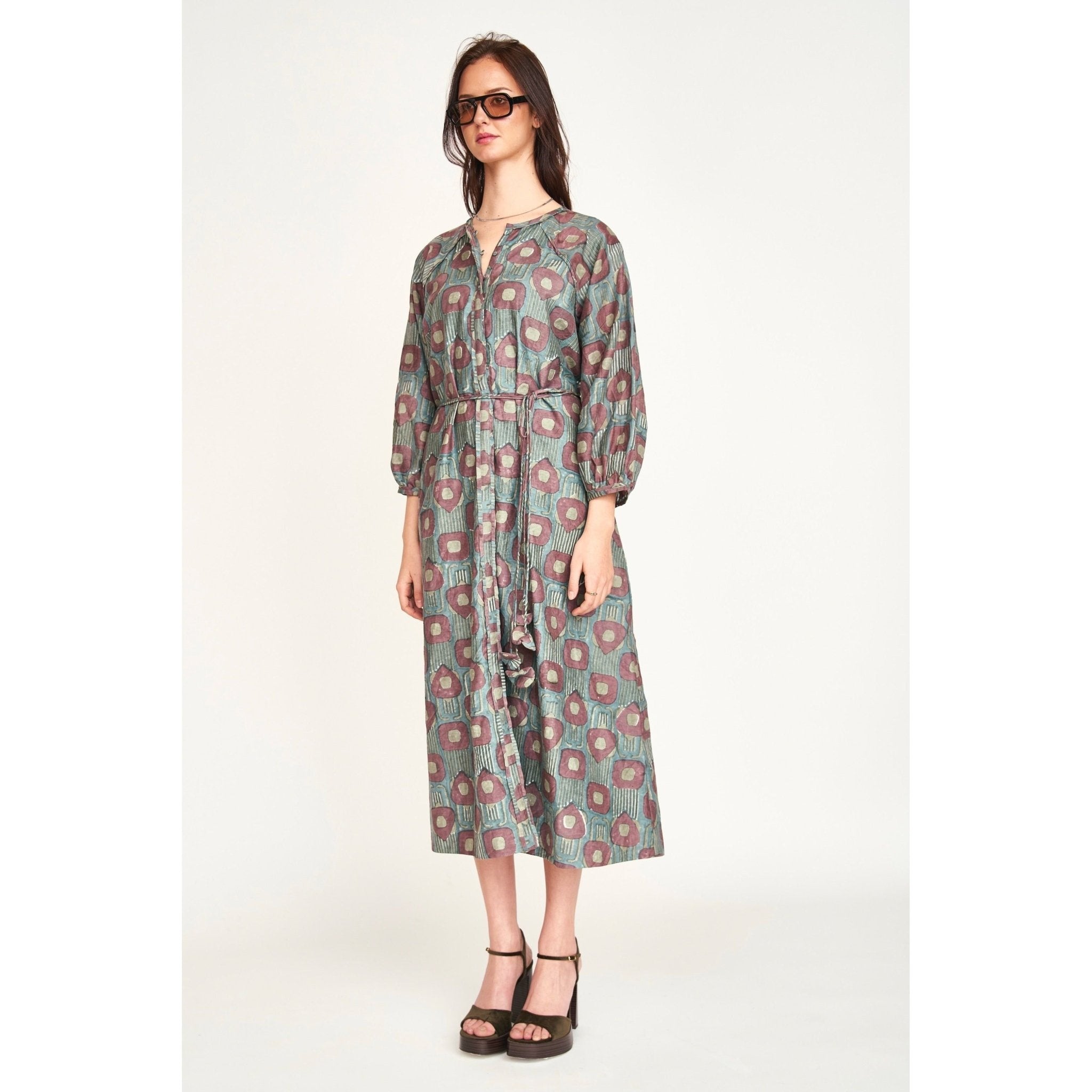 Somerset Dress in Mallard Coeur - Primm'sSomerset Dress in Mallard CoeurMIRTH