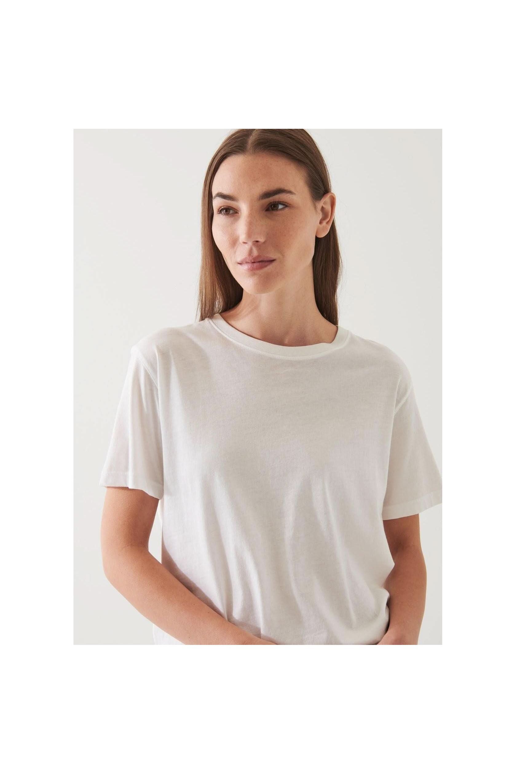 SS Iconic Boyfriend Crew White - Primm'sSS Iconic Boyfriend Crew WhitePatrick Assaraf