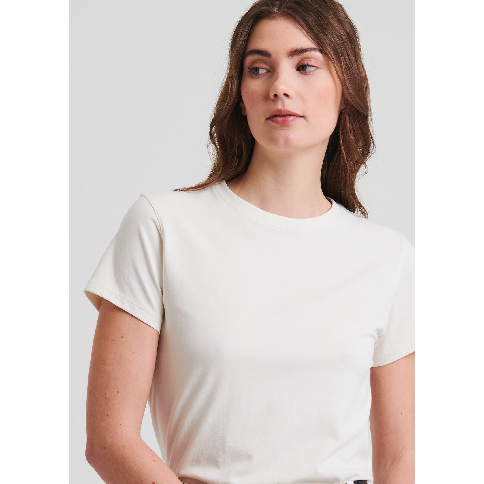 SS Iconic Fitted Crew Chalk Patrick Assaraf