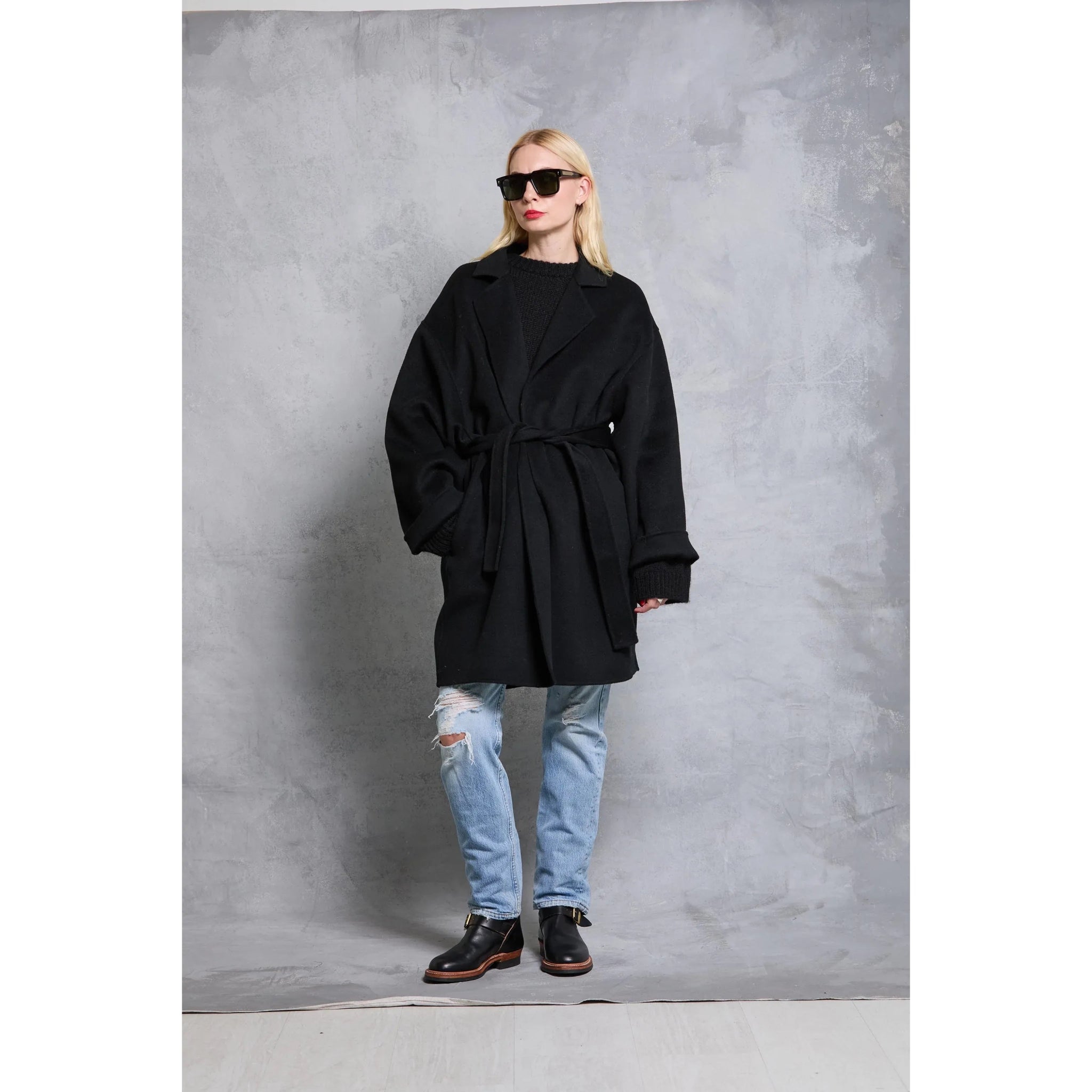 Stable Coat in Wool - Black - Primm'sStable Coat in Wool - BlackMamene