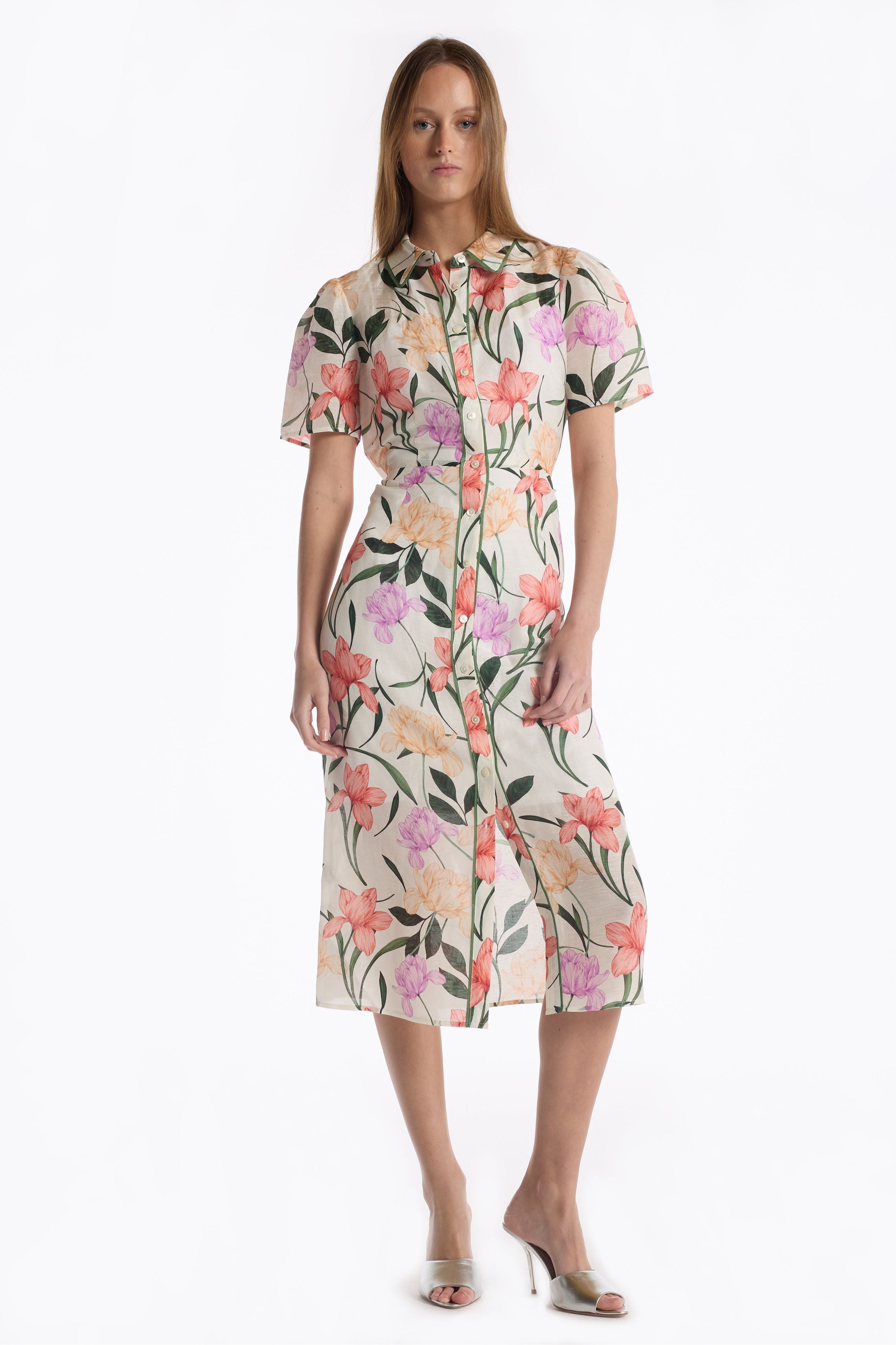 Cecile Dress - Jardin Ivory Christy Lynn