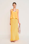 Siena Silk Tank in Marigold MIRTH