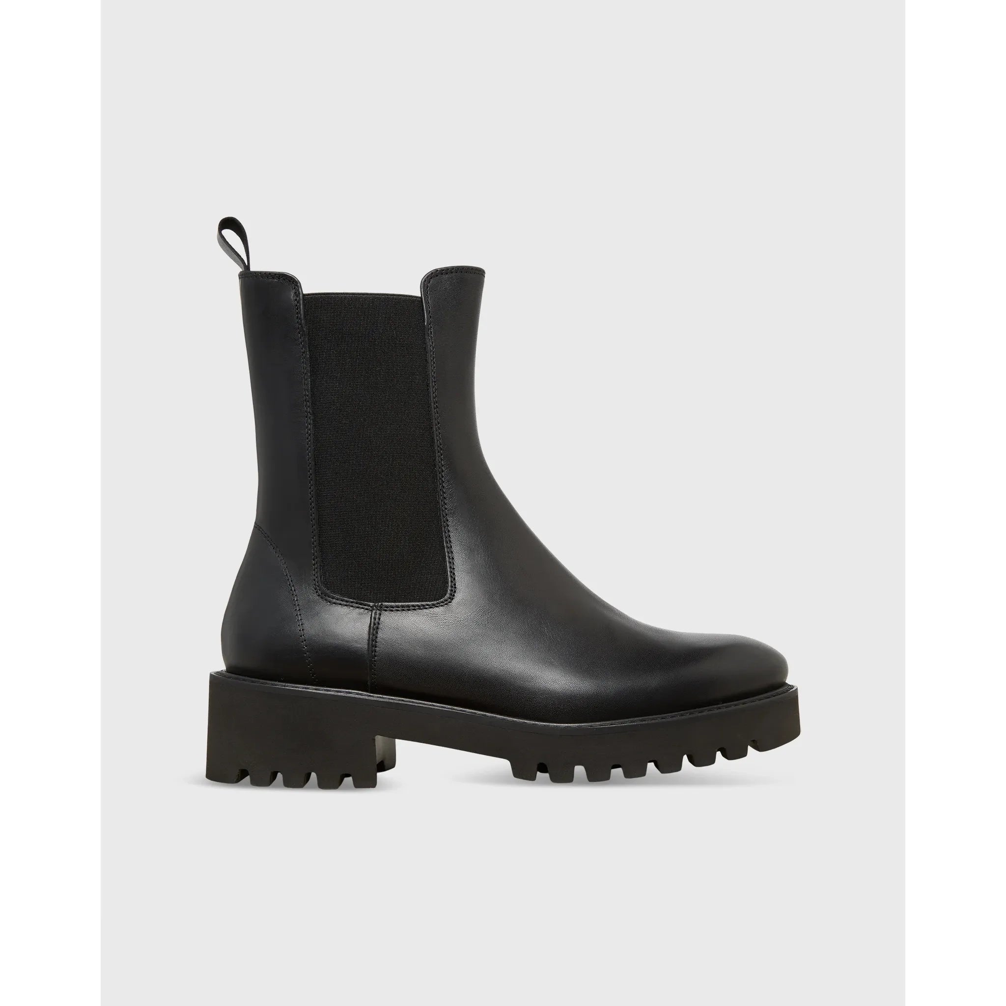 Tall Lug Sole Chelsea Boot Black - Primm'sTall Lug Sole Chelsea Boot BlackMashburn