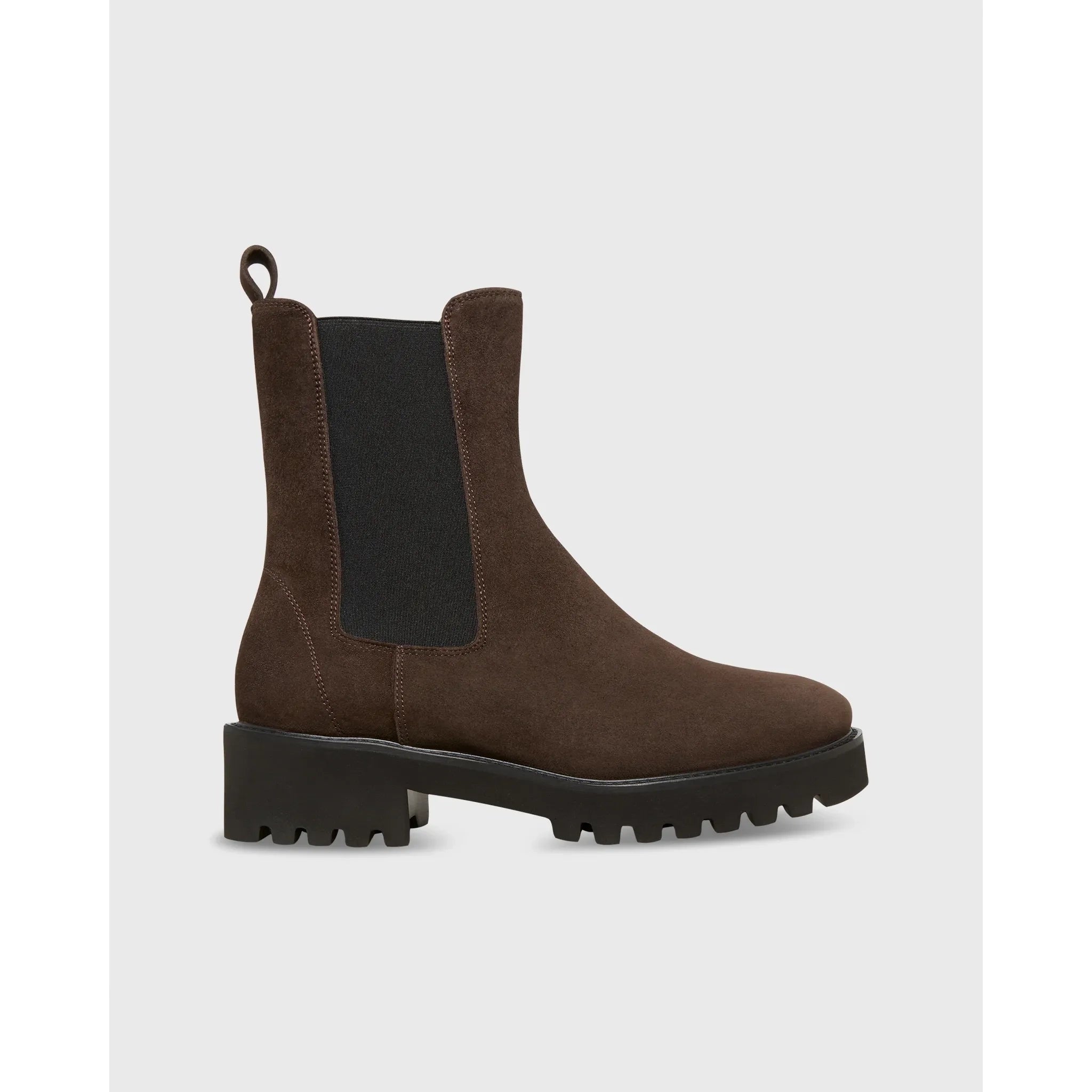 Tall Lug Sole Chelsea Boot Chocolate Suede - Primm'sTall Lug Sole Chelsea Boot Chocolate SuedeMashburn