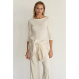 The Baby Rib Boat Neck Creme - Primm'sThe Baby Rib Boat Neck CremeDONNI.