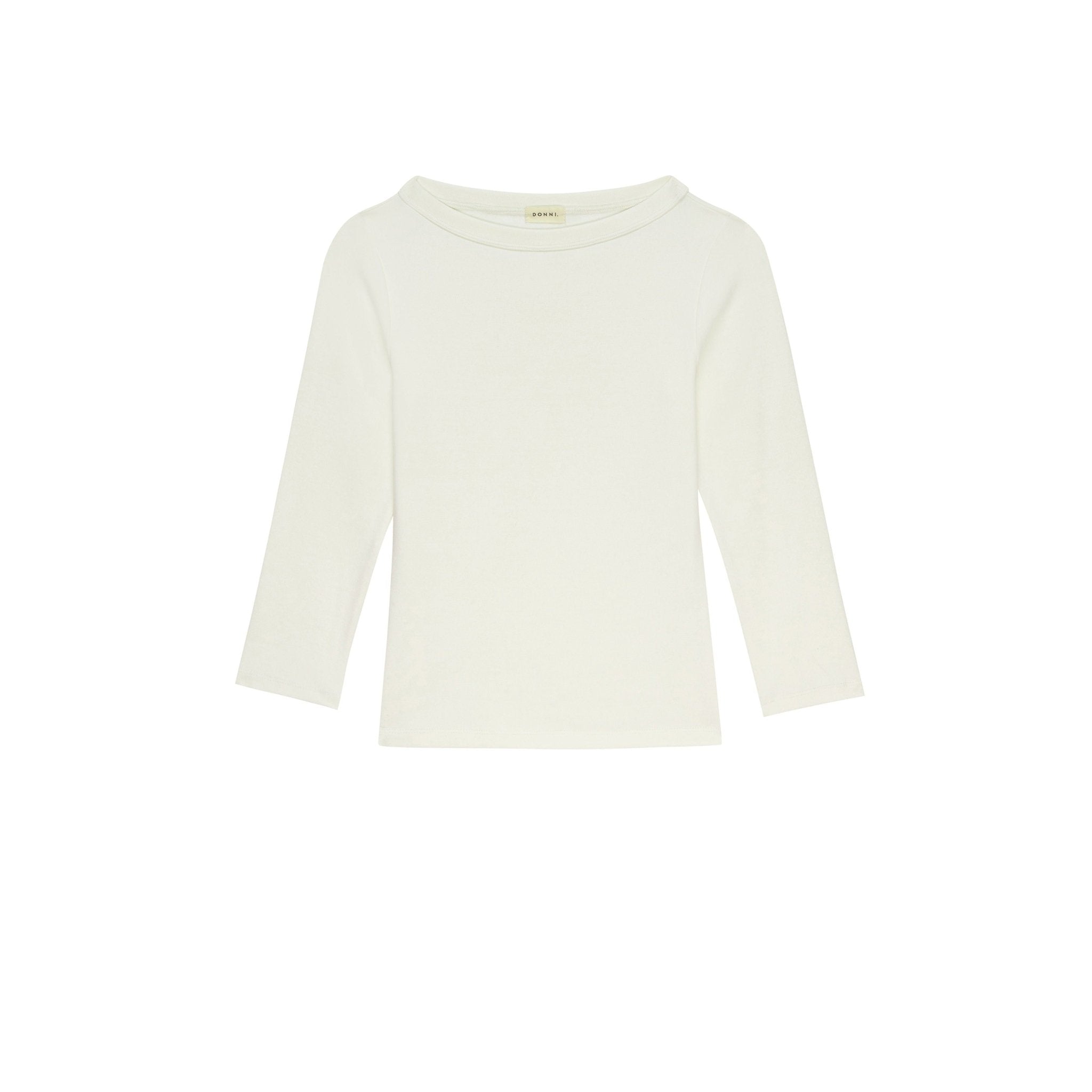 The Baby Rib Boat Neck Creme - Primm'sThe Baby Rib Boat Neck CremeDONNI.