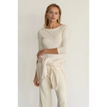 The Baby Rib Boat Neck Creme - Primm'sThe Baby Rib Boat Neck CremeDONNI.