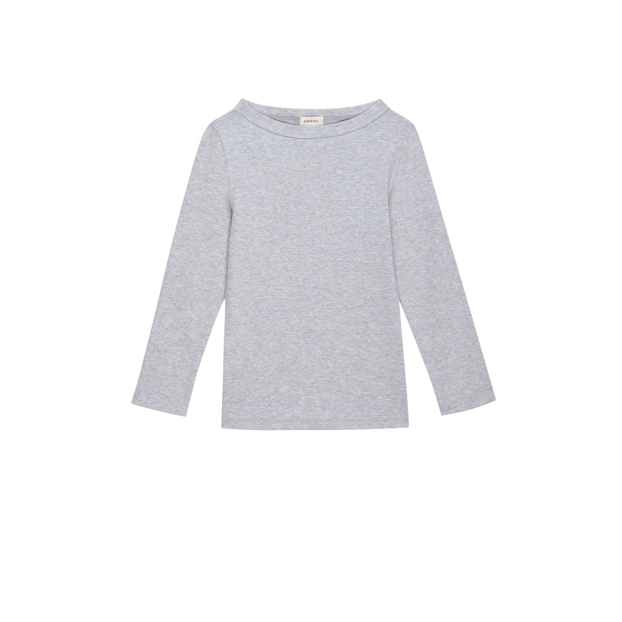 The Baby Rib Boat Neck Heather Grey - Primm'sThe Baby Rib Boat Neck Heather GreyDONNI.