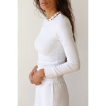 The Baby Rib Scallop Top - Primm'sThe Baby Rib Scallop TopDONNI.