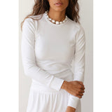 The Baby Rib Scallop Top - Primm'sThe Baby Rib Scallop TopDONNI.