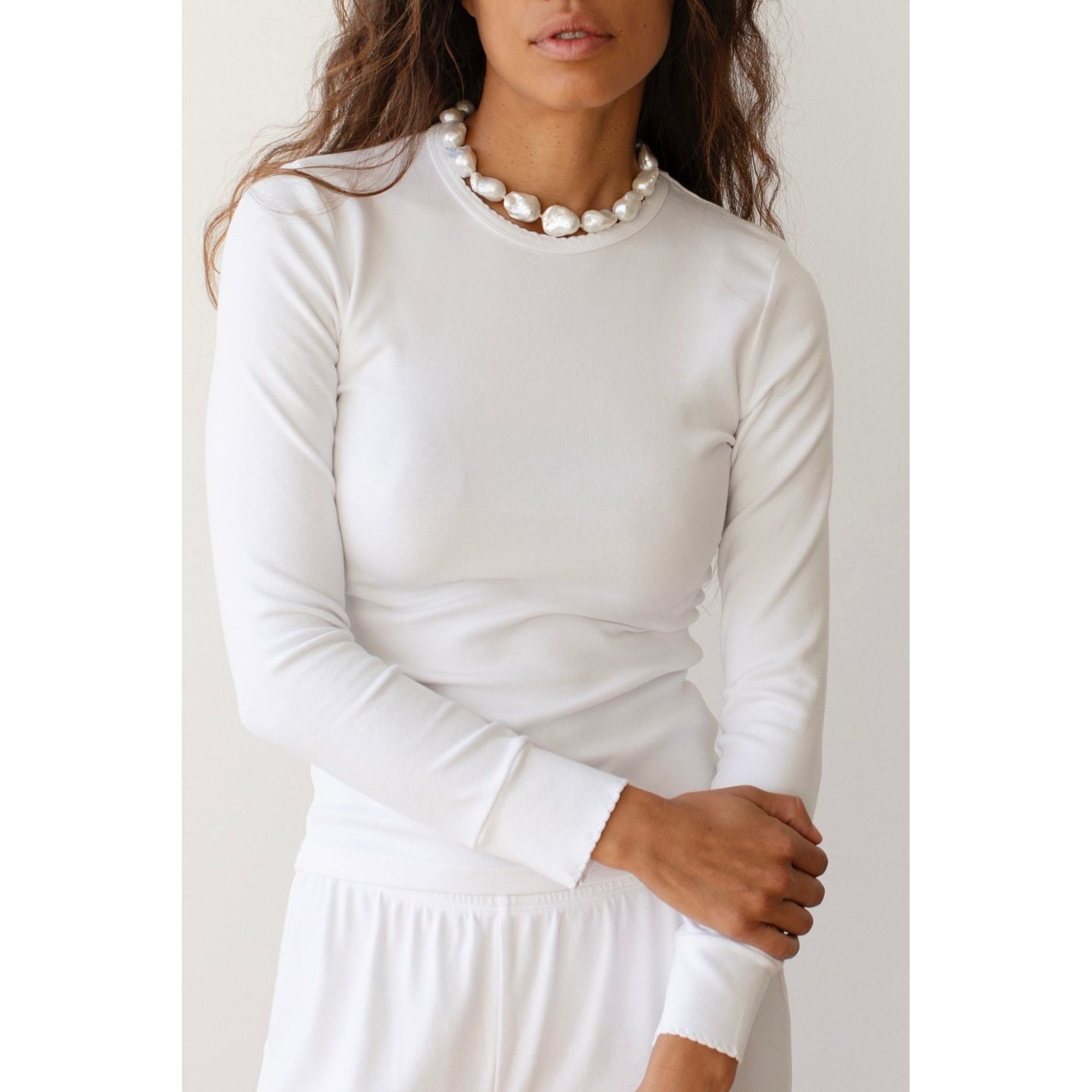 The Baby Rib Scallop Top - Primm'sThe Baby Rib Scallop TopDONNI.