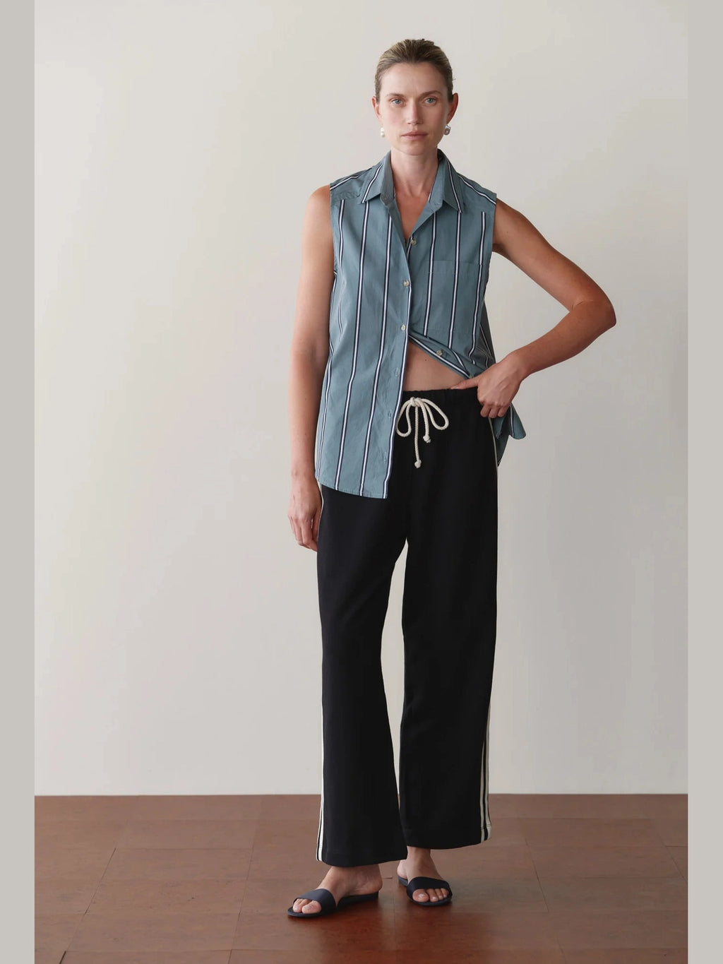 The Eco-Terry Stripe Pant DONNI.