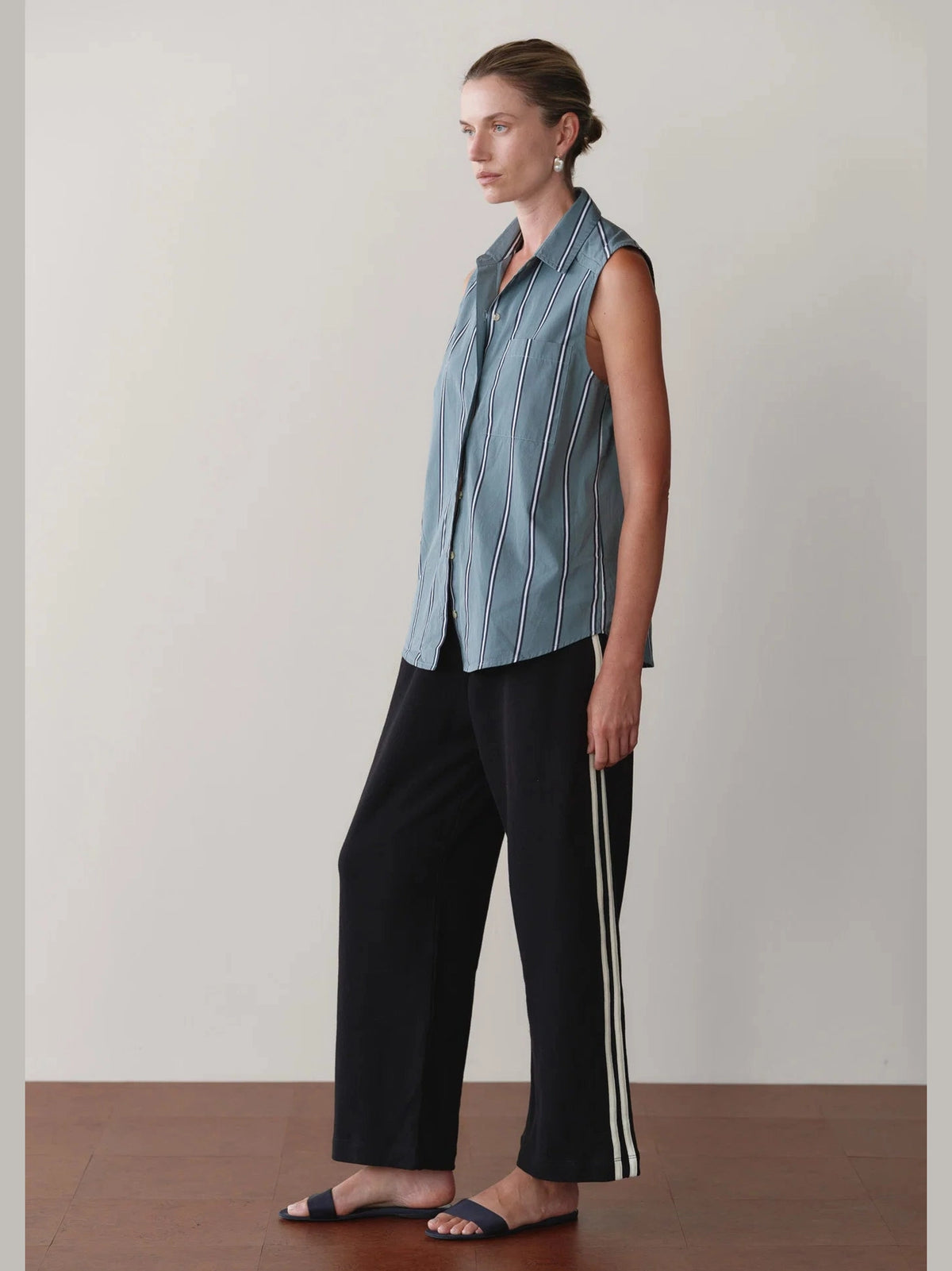 The Eco-Terry Stripe Pant DONNI.