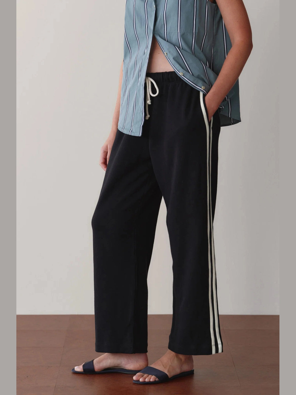 The Eco-Terry Stripe Pant DONNI.