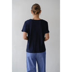 The Jersey Relaxed V - Neck Navy - Primm'sThe Jersey Relaxed V - Neck NavyDONNI.
