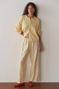 The Linen Crop Racer Stripe Pant DONNI.