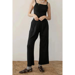The Pointelle Simple Crop Pant Jet - Primm'sThe Pointelle Simple Crop Pant JetDONNI.