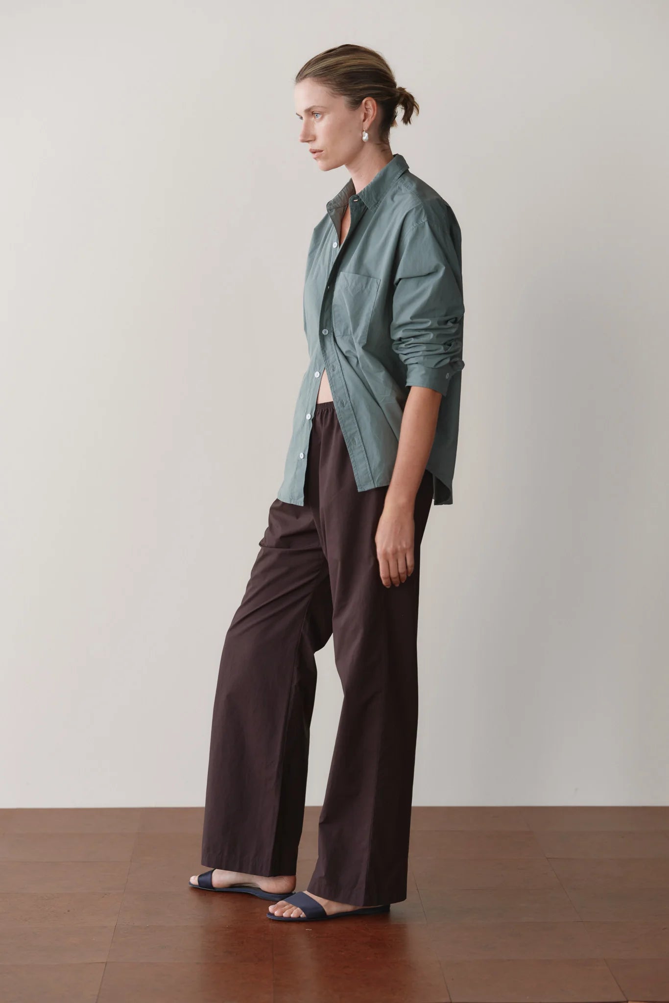 The Pop Simple Pant Espresso DONNI.