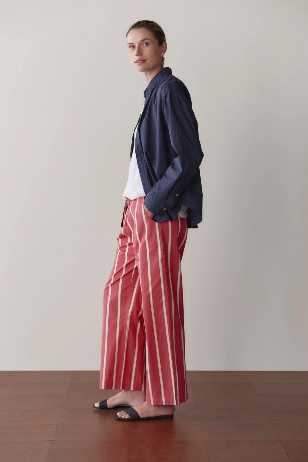 The Pop Stripe Drawstring Pant DONNI.