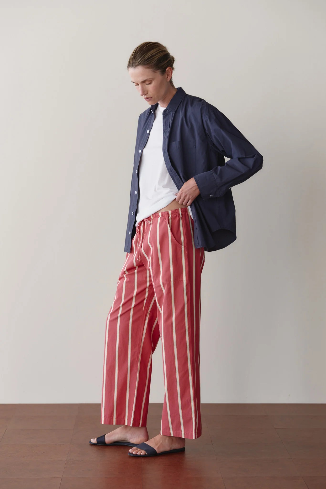 The Pop Stripe Drawstring Pant DONNI.