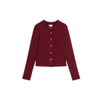 The Sweater Rib Cardi Oxblood - Primm'sThe Sweater Rib Cardi OxbloodDONNI.