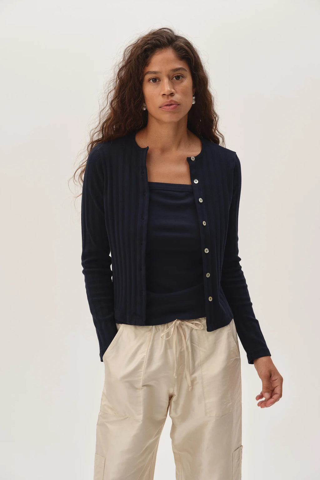 The Varied Rib Cardigan DONNI.