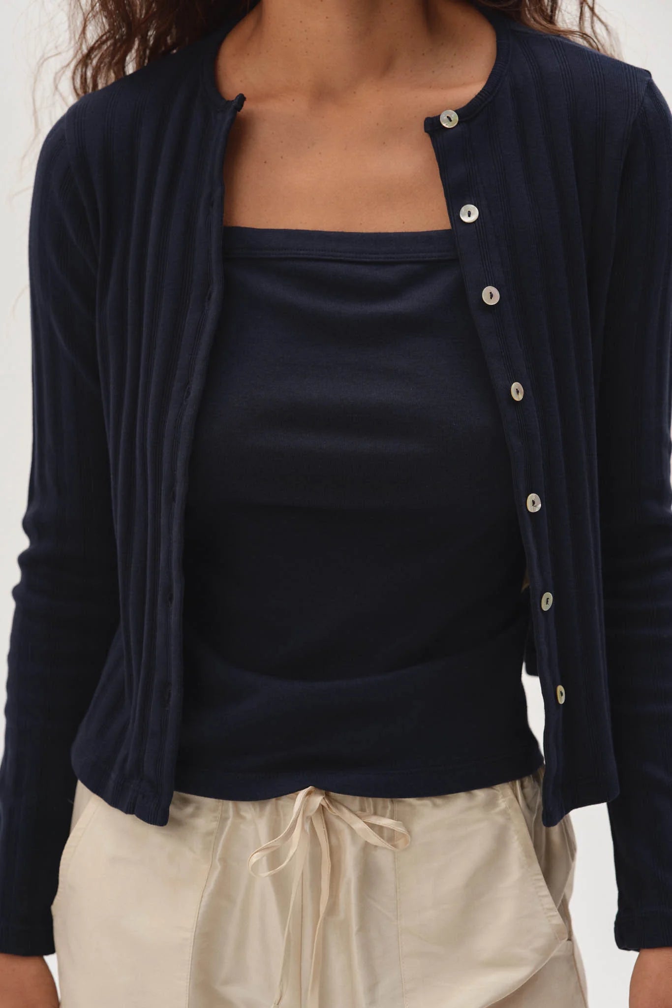The Varied Rib Cardigan DONNI.