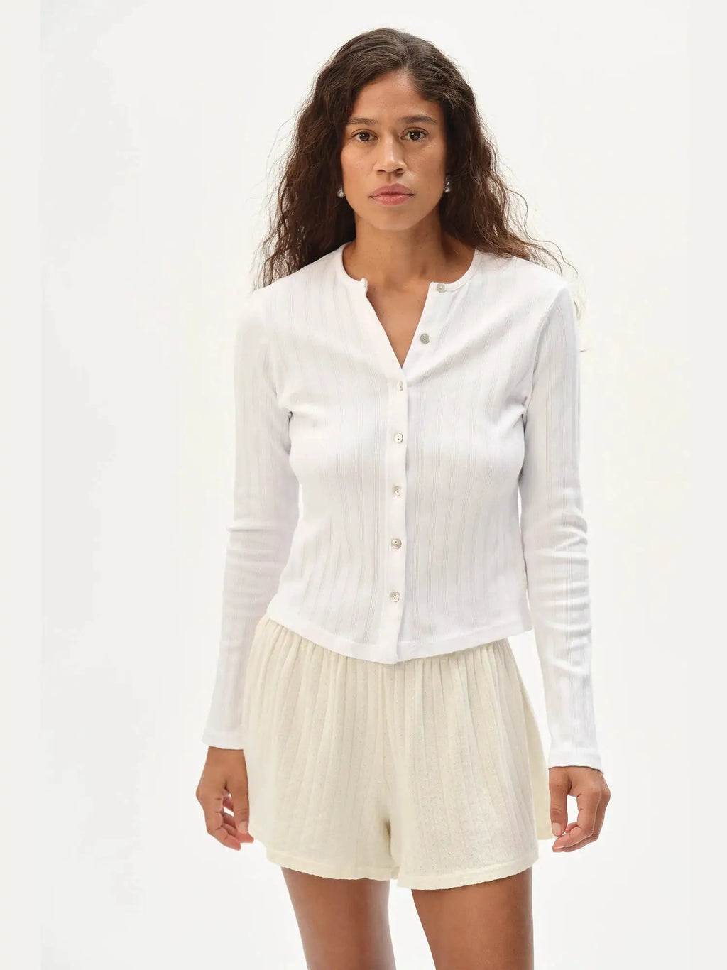 The Varied Rib Cardigan by DONNI.