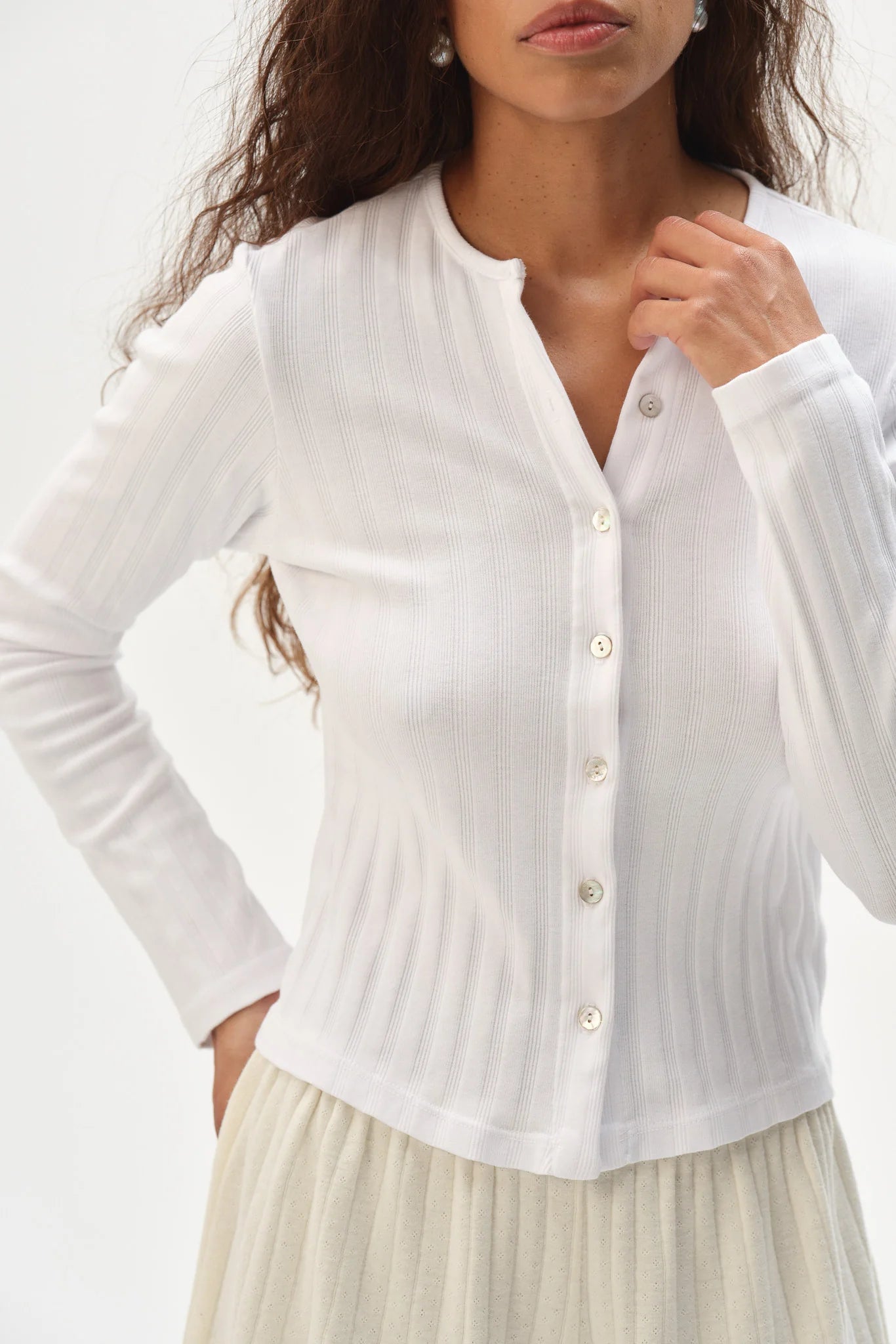 The Varied Rib Cardigan DONNI.
