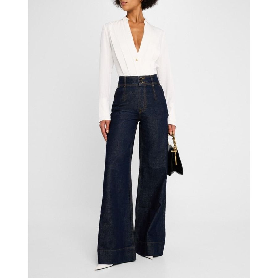 Derek Lam Tiffany Pleated Button-Front Blouse