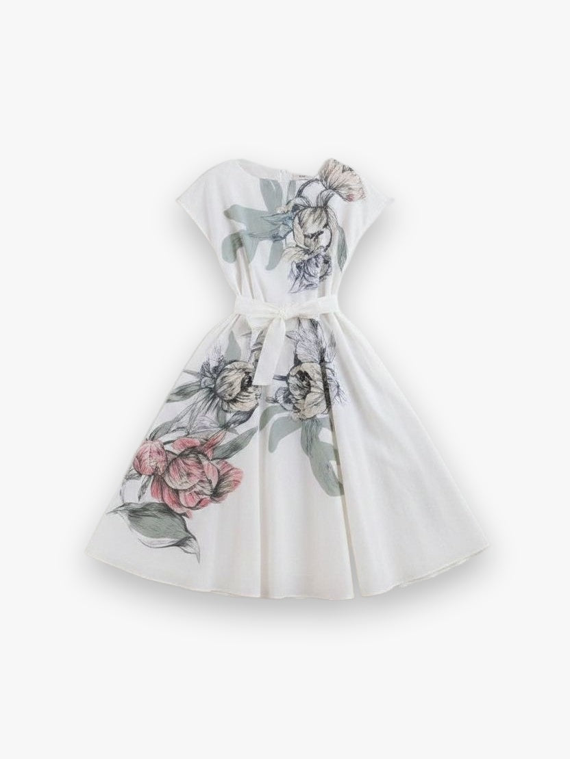Muted Peony Study Dress Psophia