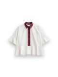 KAYLEE PEPLUM RUFFLE SHIRT ESSENTIEL ANTWERP