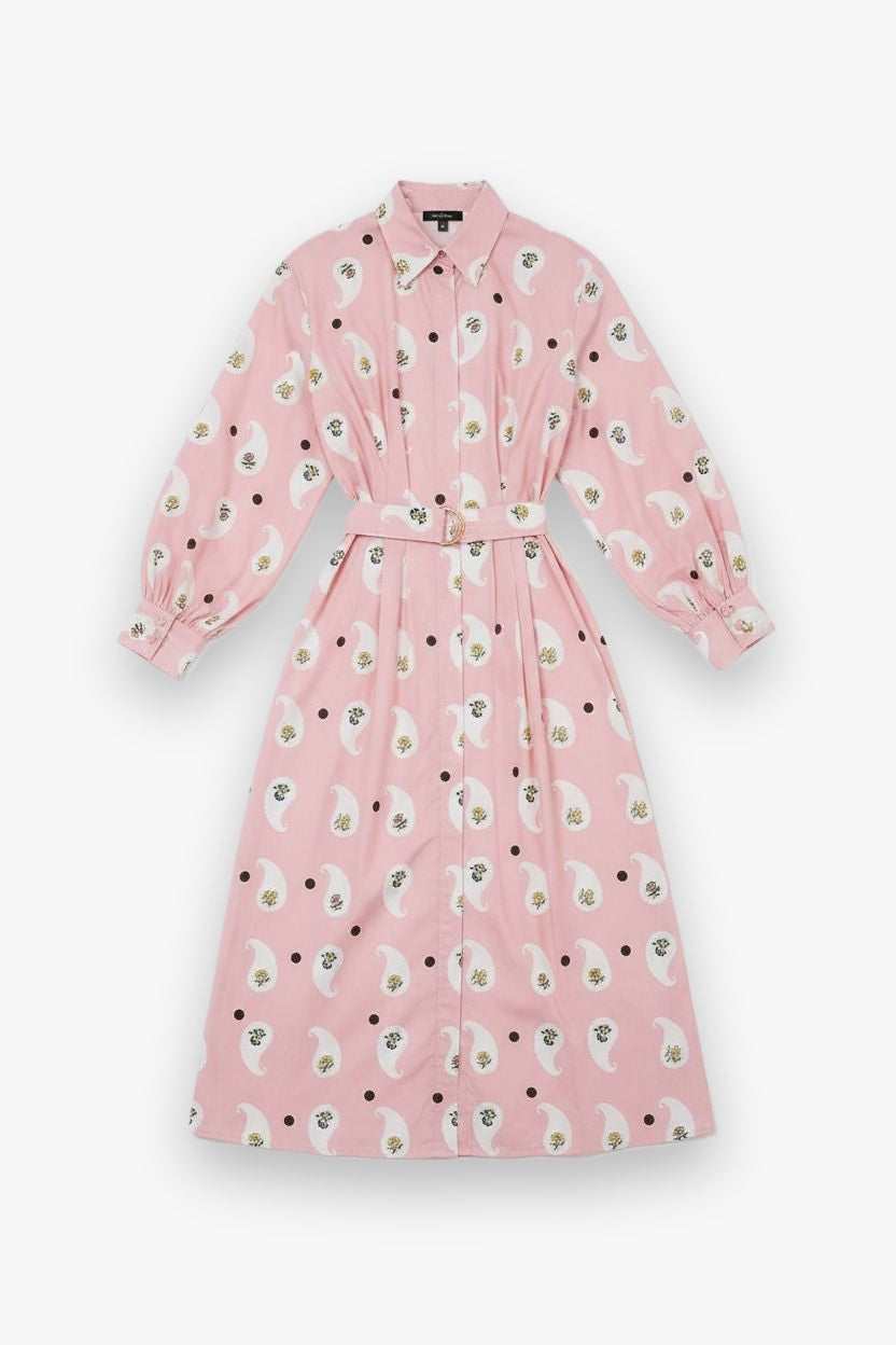 Emily Shirt Dress Bicheno Paisley Palm Noosa