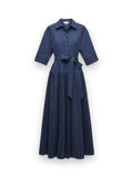 Arlo Belted Cotton Maxi Dress Simkhai
