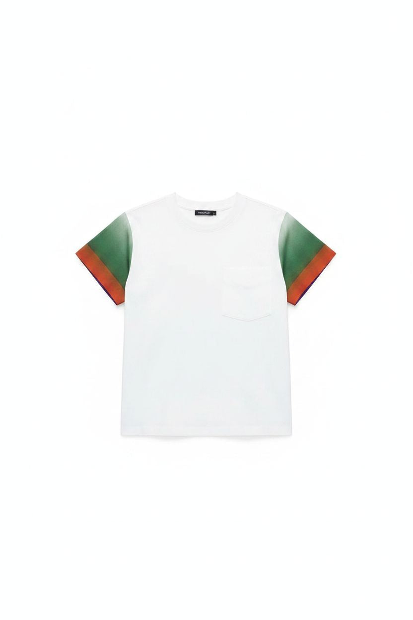 Phillip Lim - T-shirt with Ombre Voilet Combo Phillip Lim