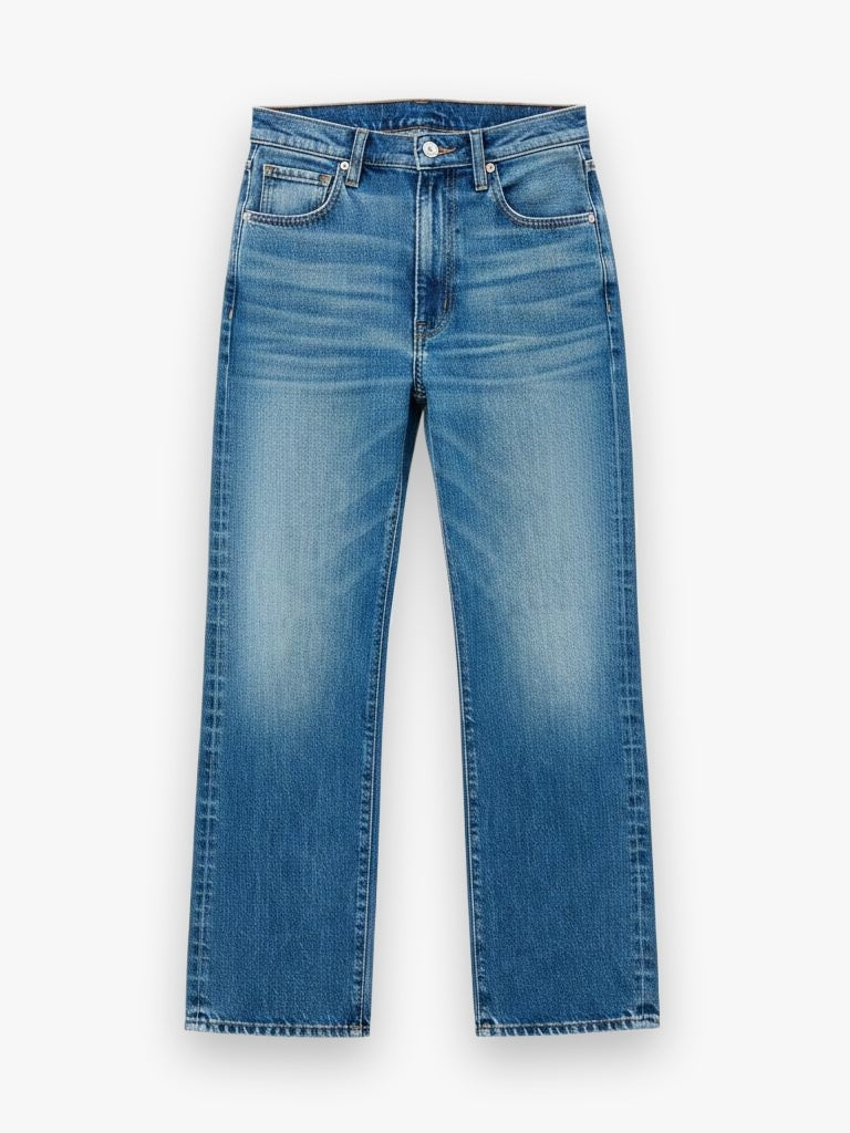 London Crop Tucson Blue Jeans SLVRLAKE