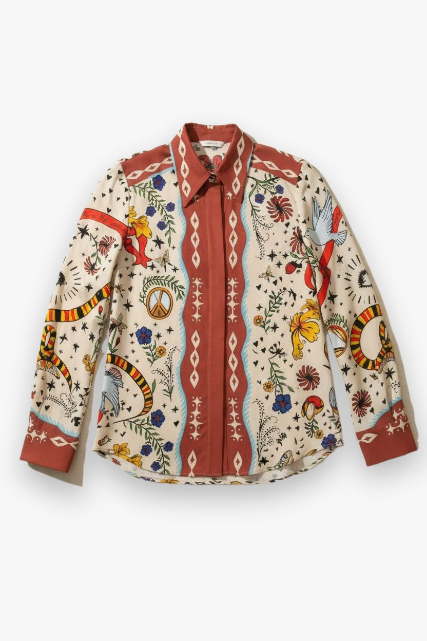 French Cuff Shirt Hope for Flowers by Tracy Reece