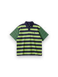 Zia Rugby Shirt - Mix Stripe Damson Madder
