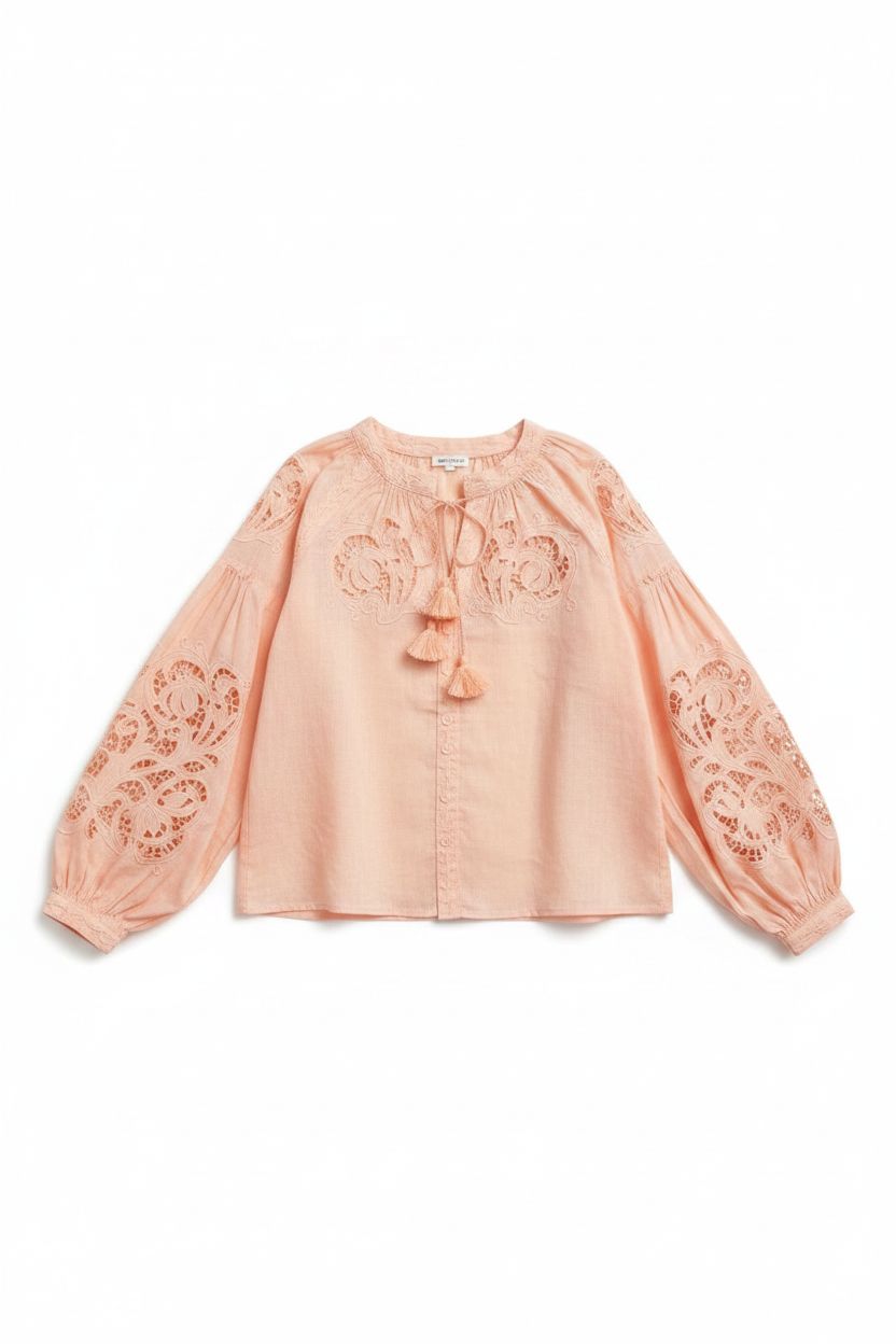 Lily Richelieu Peachy Pink Blouse Annabo