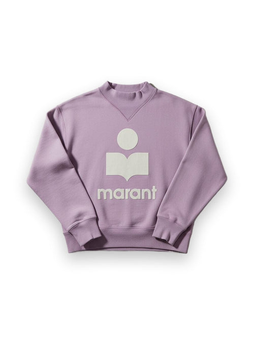 Moby Sweatshirt sweatshirt with flocked logo in cotton fleece Isabel Marant