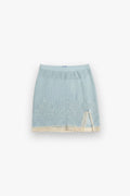 Lingerie Lace Skirt Sky Blue Anna Sui