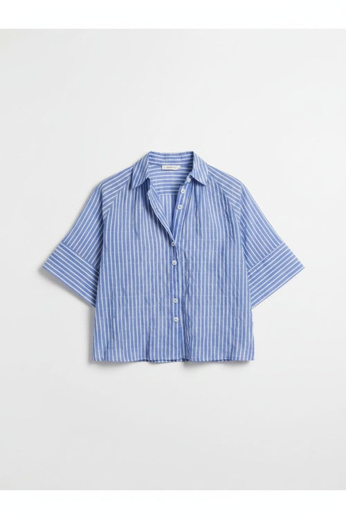 Halle Shirt in Marin Stripe Pharaoh