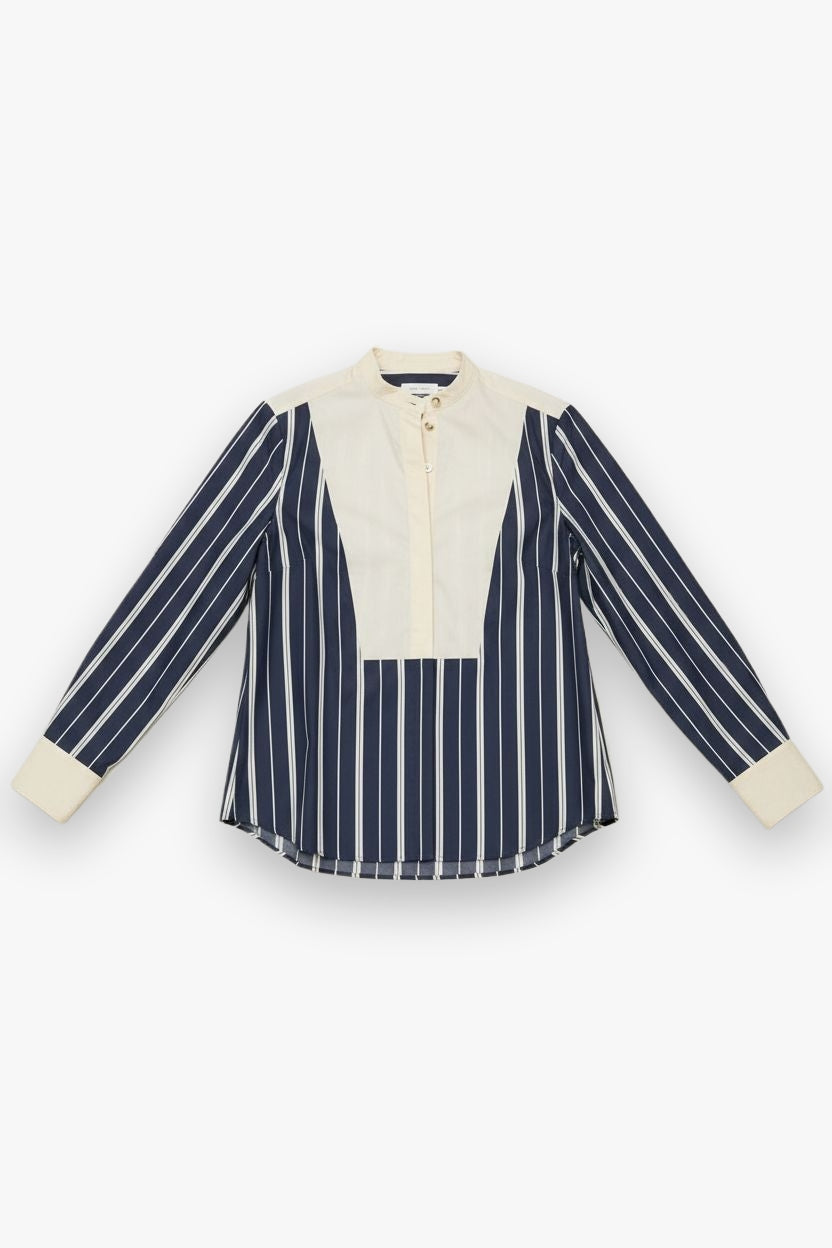 Contrast Bib Shirt Hope for Flowers by Tracy Reece